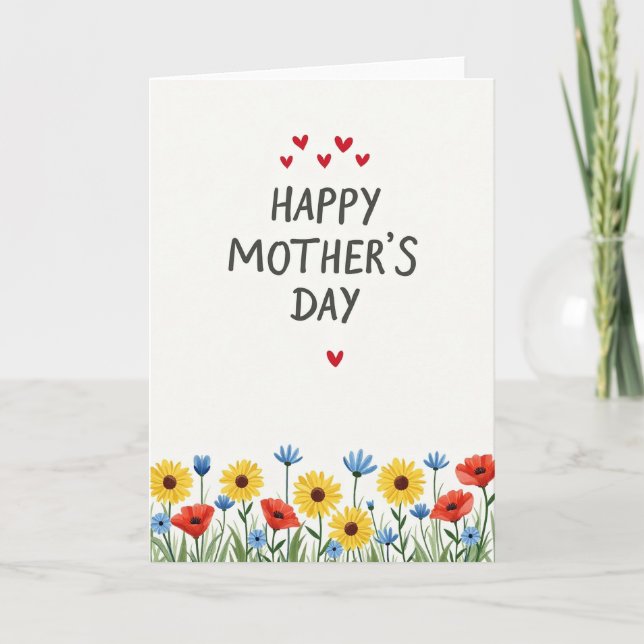 White Heart Pattern Card (Front)