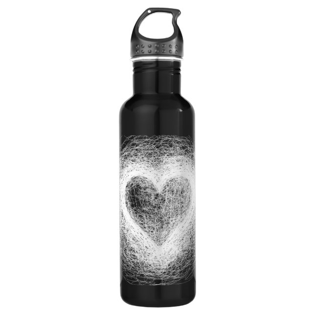 White Heart Scratch Bottle (Front)