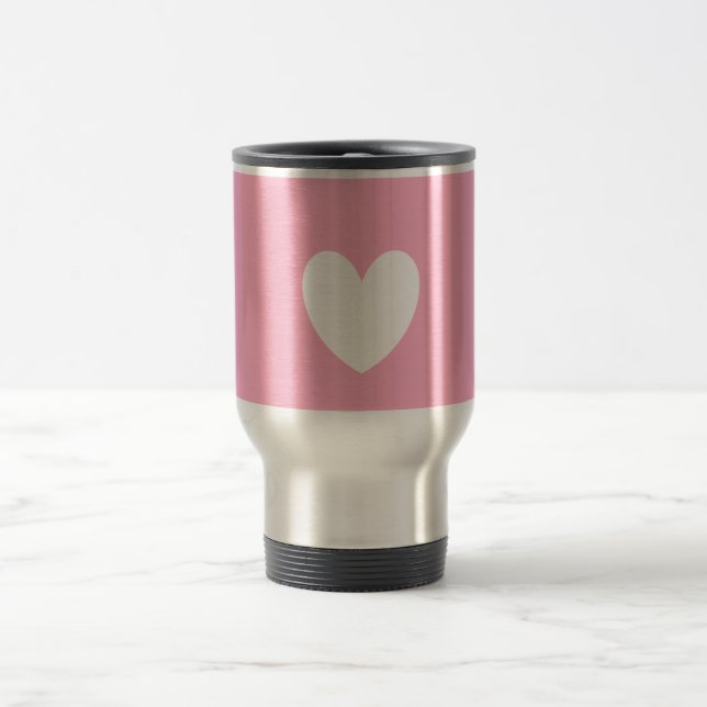 White Heart Travel/Commuter Mug (Center)