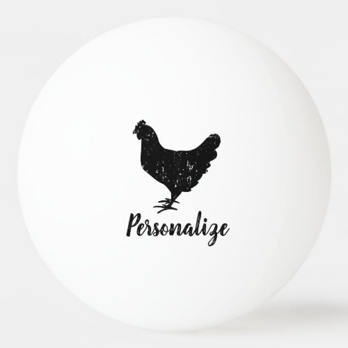 White hen chicken ping pong ball for table tennis