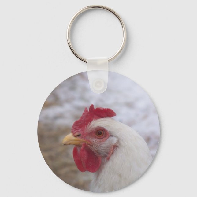 White Hen Keychain (Front)