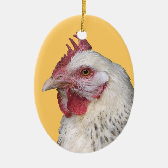 White hen ornament (Front)