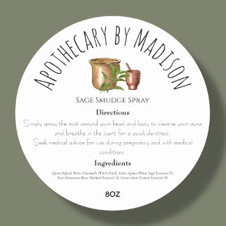 White | Herbal Product Ingredient Labels