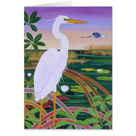 White Heron Cards (Front)