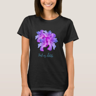 White Hibiscus Flowers Bouquet Tinted Personalized T-Shirt