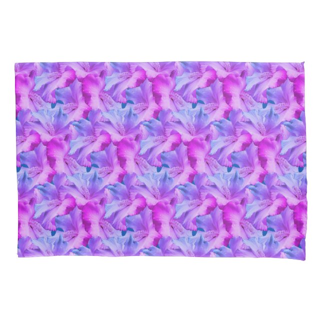 White Hibiscus Flowers Bouquet Tinted  Pillow Case (Front)