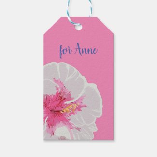 White Hibiscus Flowers Custom