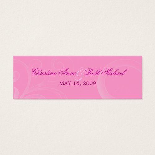 white hibiscus swirls ~ seating card business card template