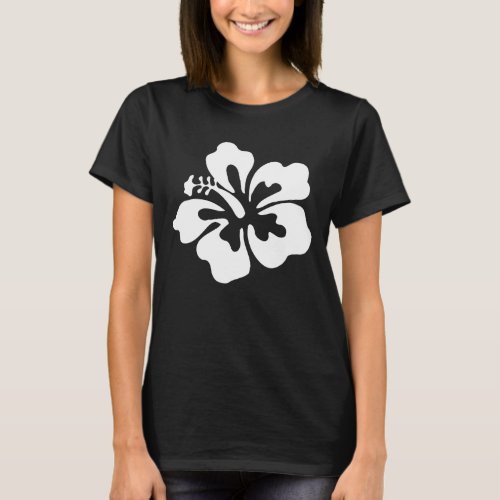 White Hibiscus T_Shirt