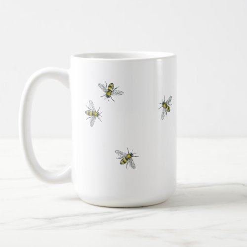 White Honeybee Mug