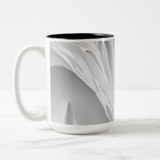 White Honeycomb Two-Tone Coffee Mug