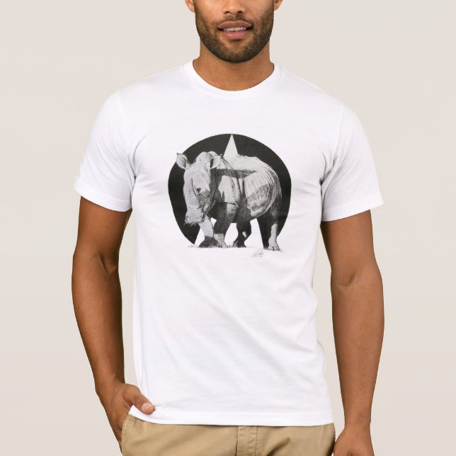 WHITE HORN T-SHIRT by Guy Combes (Front)