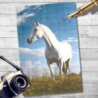 White Horse 1 Decoupage Paper