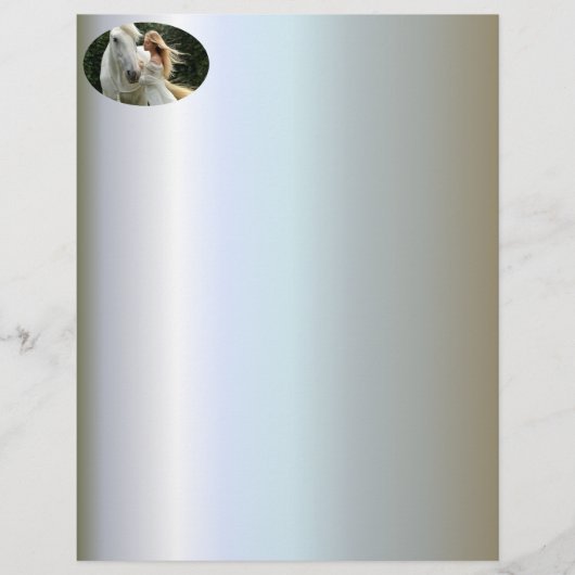 White Horse and Girl (Front)