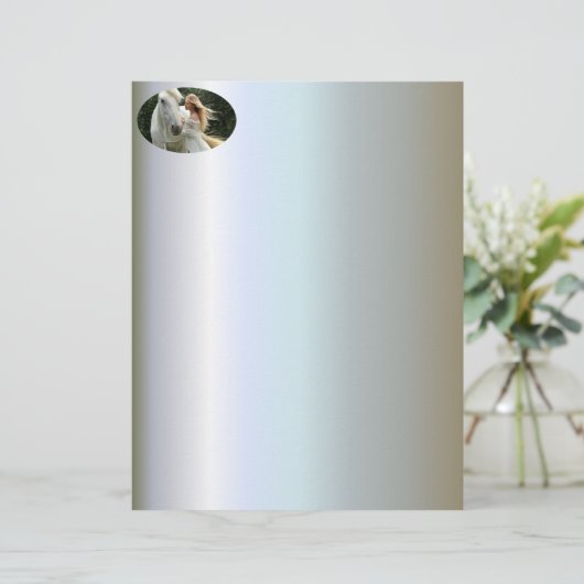 White Horse and Girl (Standing Front)