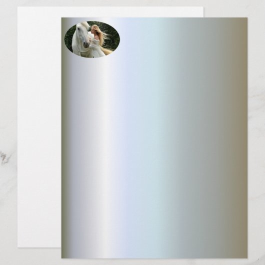 White Horse and Girl (Front/Back)