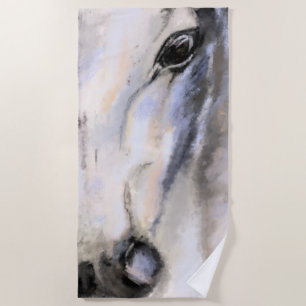 White Horse -Beach Towel