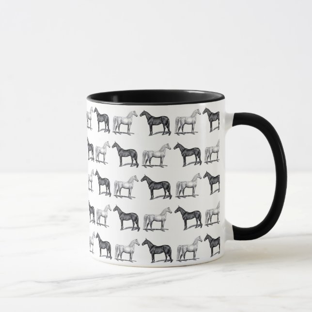White Horse/Black Horse Mug (Right)