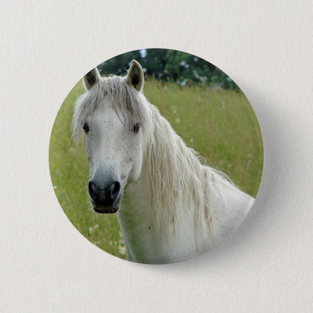White Horse Button (Front)