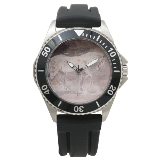 White Horse (by Eugene Delacroix) Watch (Front)