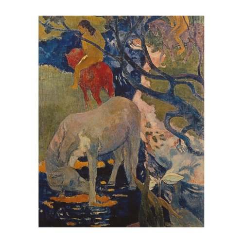 White Horse by Paul Gauguin Vintage Fine Art