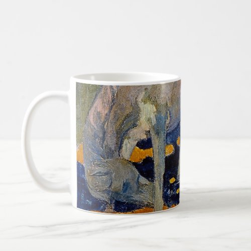 White Horse by Paul Gauguin Vintage Fine Art Coffee Mug
