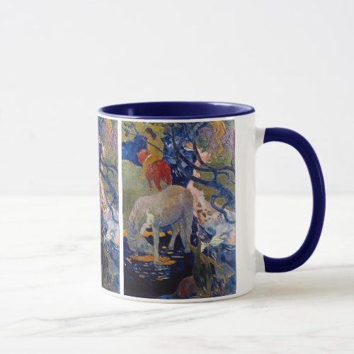 White Horse by Paul Gauguin Vintage Fine Art Mug