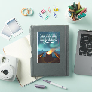 White Horse Canada travel poster Sticker