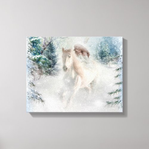 White Horse  Canvas Print