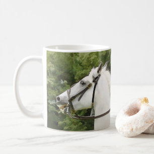 WHITE HORSE COFFEE MUG