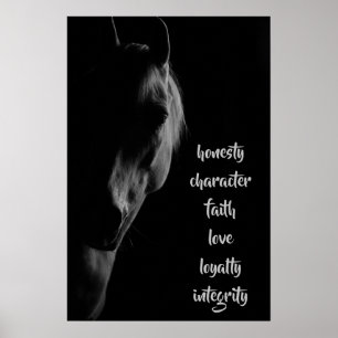 White Horse Core Values Poster