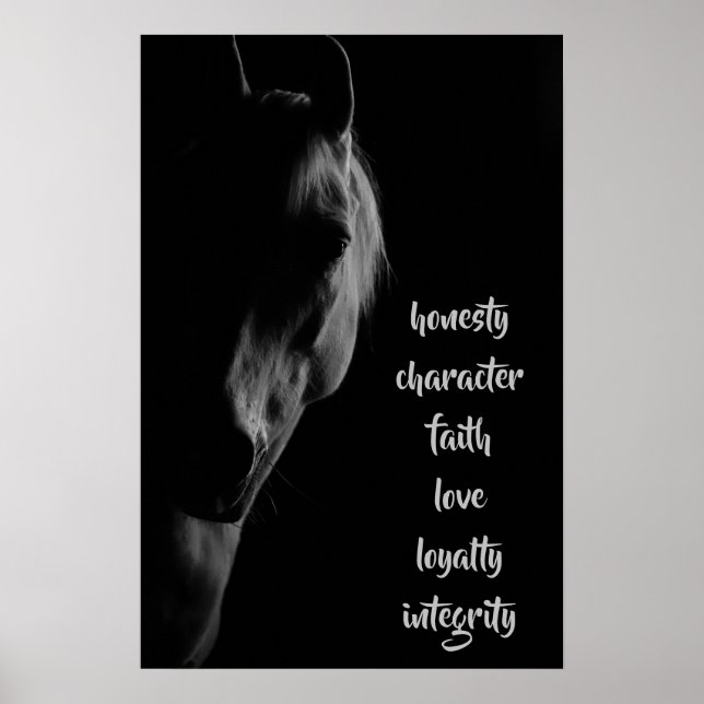 White Horse Core Values  Poster (Front)