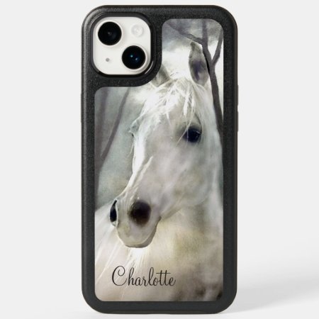 White Horse, Custom Otterbox Iphone 14 Plus Case