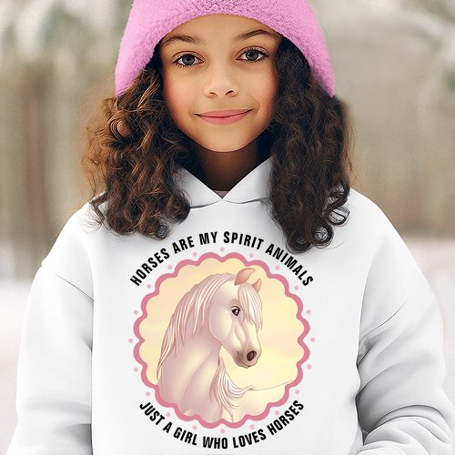 White Horse Customizable Hoodie