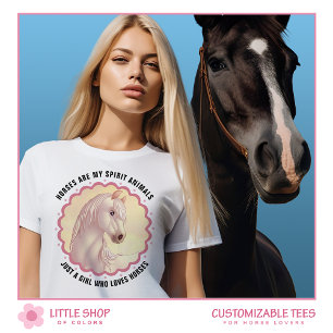 White Horse Customizable T-Shirt