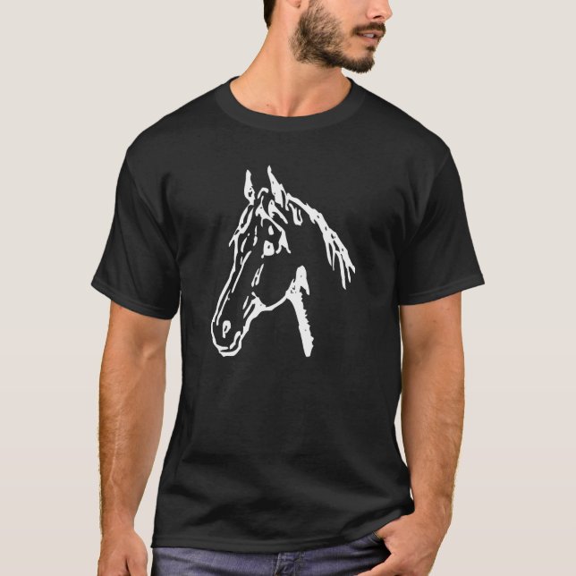 White Horse Equestrian T-Shirt (Front)