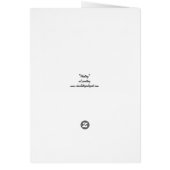 White Horse Equine Art Note Card (Back)