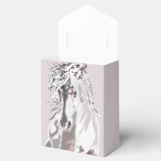 White Horse Favor or Gift Box (Opened)