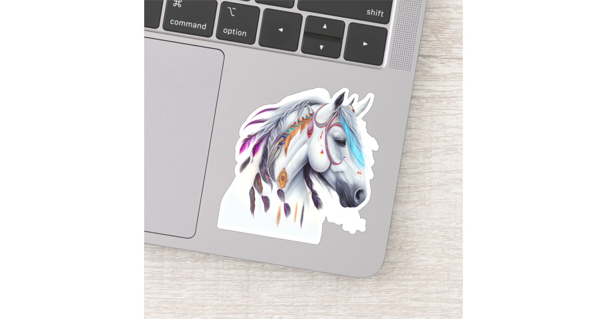 Skateboard Horse Stickers, Laptop Stickers Horses