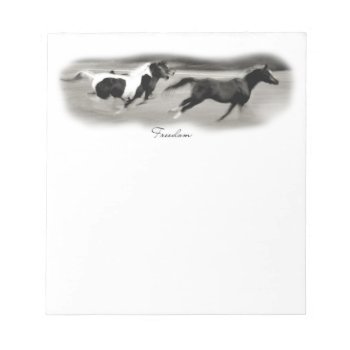 White Horse Head Notepad by PaintingPony at Zazzle