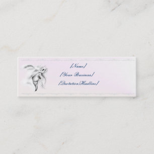 White Horse Head profilecard_skinny_horizontal,... Mini Business Card
