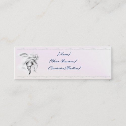 White Horse Head profilecard_skinny_horizontal,... Business Cards