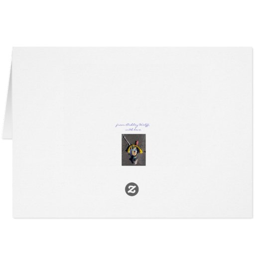 White Horse in the Snow (Back Horizontal)