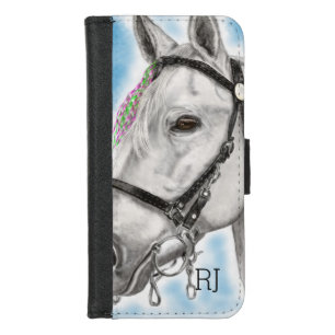 White Horse iPhone 8/7 Wallet Case