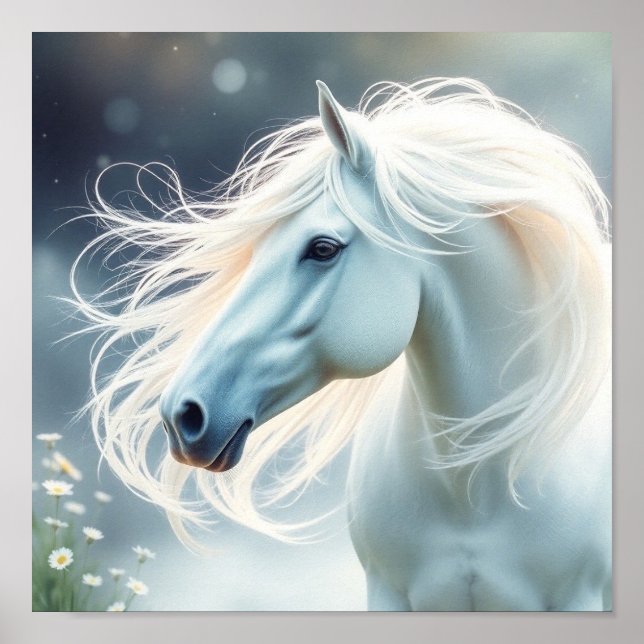 White Horse Keep or design your own  Poster (Front)