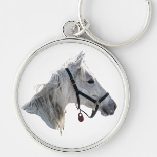 White Horse Keychain