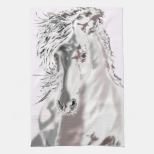 White Horse Kitchen Towel