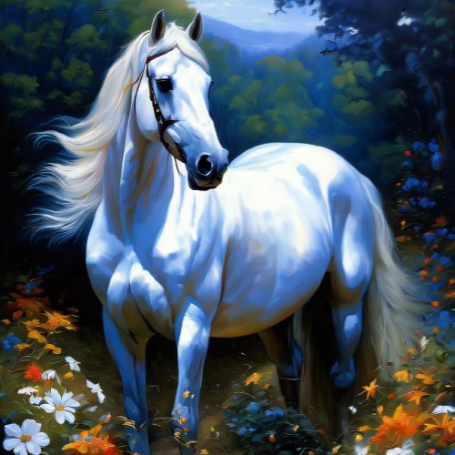White horse majesty v5 tissue paper