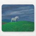 White Horse Mouse Pad