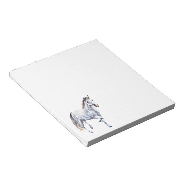 White Horse Notepad (Angled)